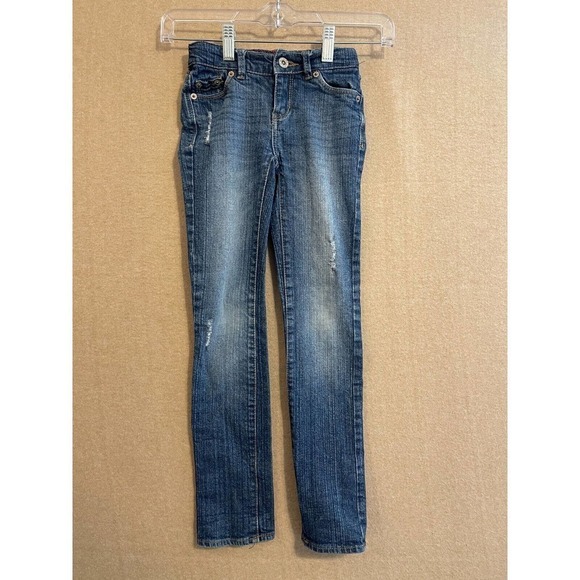 Levi's Jeans Girl's 7 Blue Denim Slim Straight Fit - Picture 1 of 10